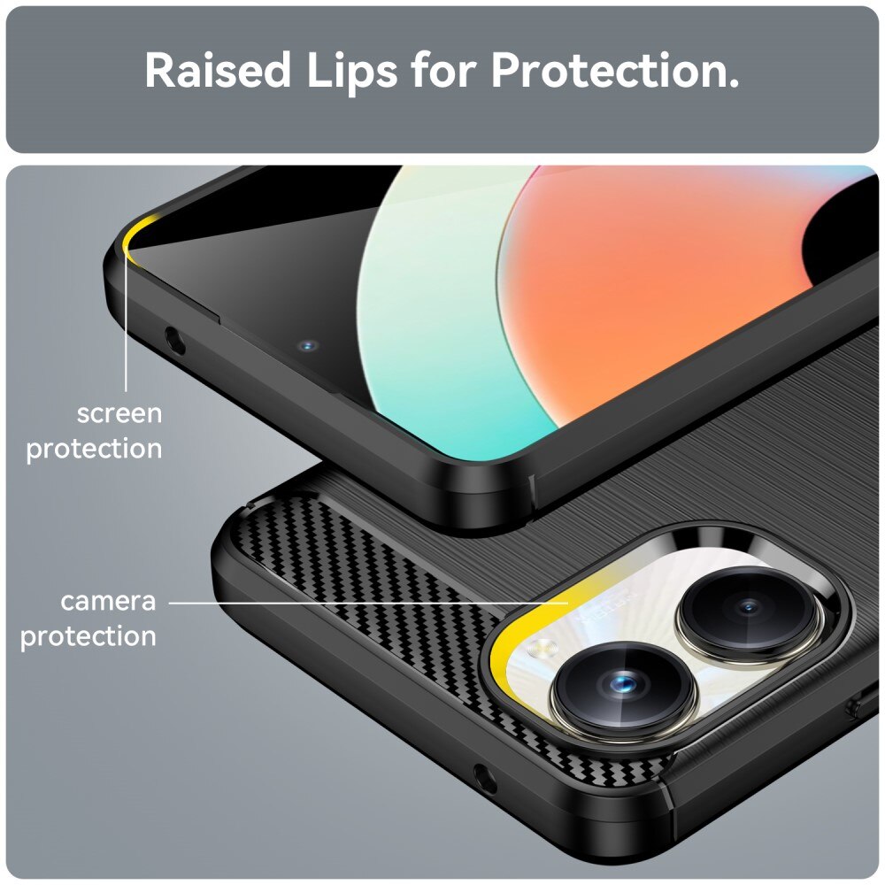Realme 10 Pro Hülle TPU Brushed Schwarz