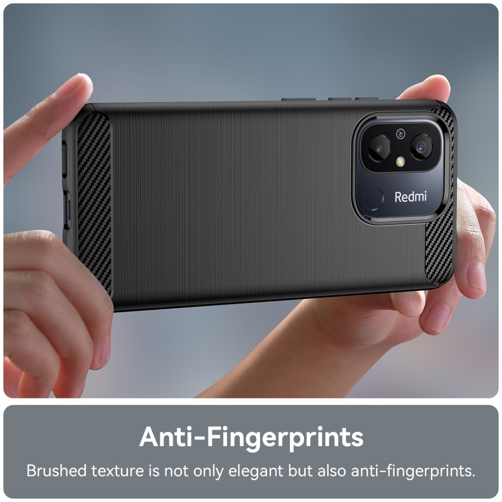 Xiaomi Redmi 12C Hülle TPU Brushed Schwarz