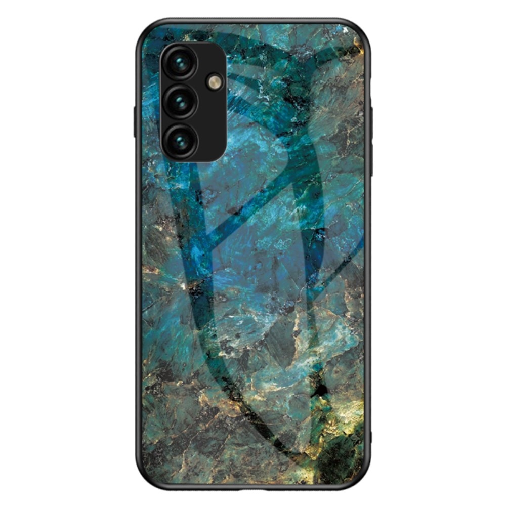 Samsung Galaxy A34 Hülle aus gehärtetem Glas emerald