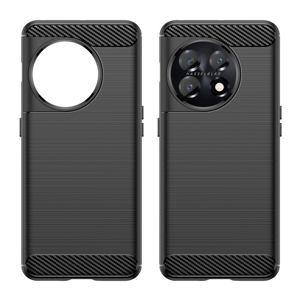  OnePlus 11 Hülle TPU Brushed Schwarz