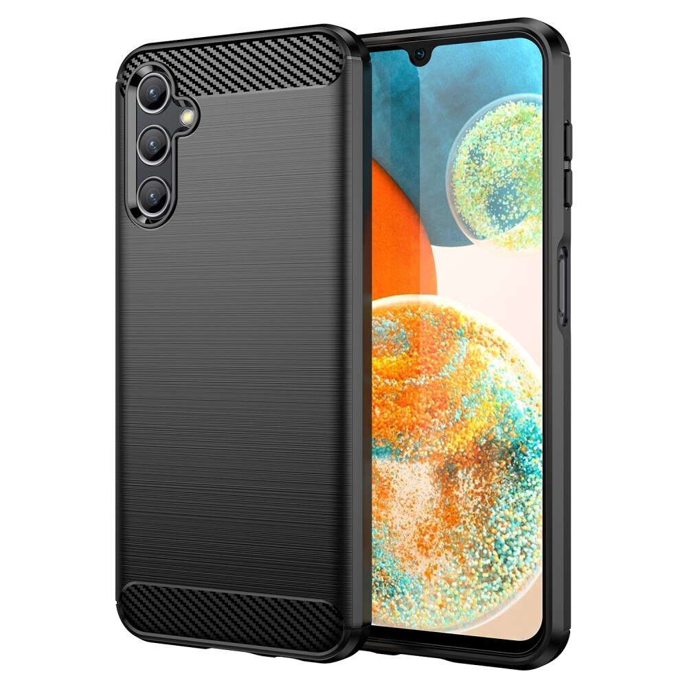 Samsung Galaxy A14 Hülle TPU Brushed Schwarz