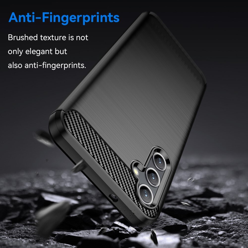 Samsung Galaxy A14 Hülle TPU Brushed Schwarz