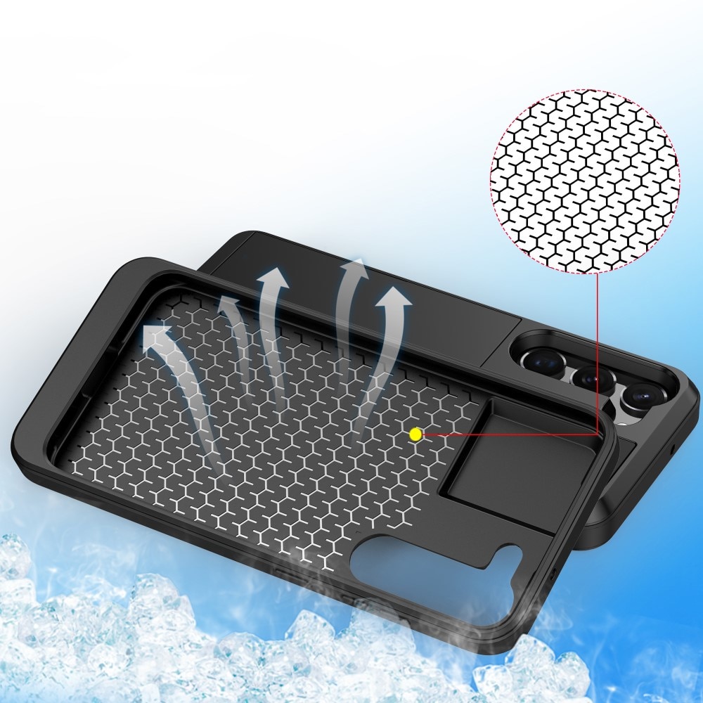 Samsung Galaxy S23 Plus Handyhülle mit Kartenhalter Schwarz
