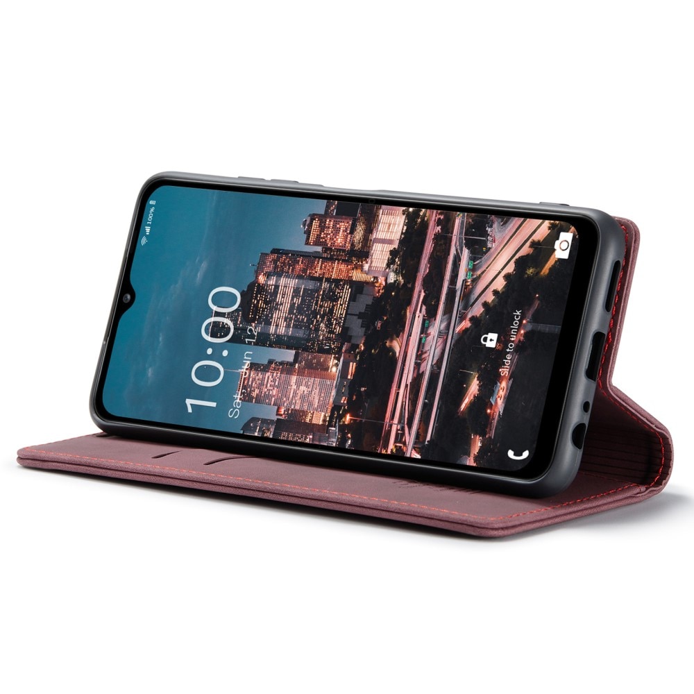 Slim Portemonnaie-Hülle Samsung Galaxy A14 Rot