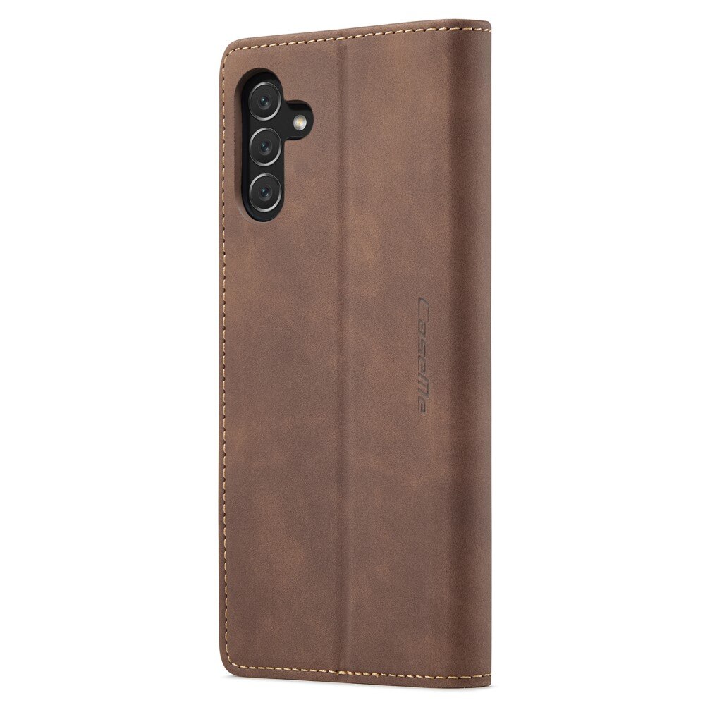 Slim Portemonnaie-Hülle Samsung Galaxy A14 Braun