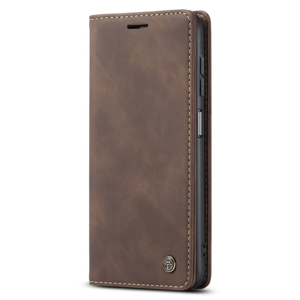 Slim Portemonnaie-Hülle Samsung Galaxy A14 Braun