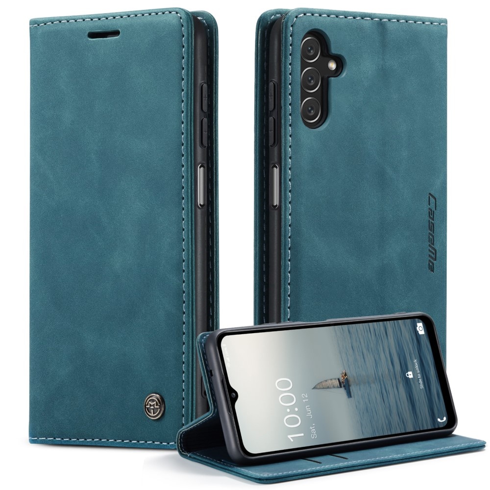 Slim Portemonnaie-Hülle Samsung Galaxy A14 Blau