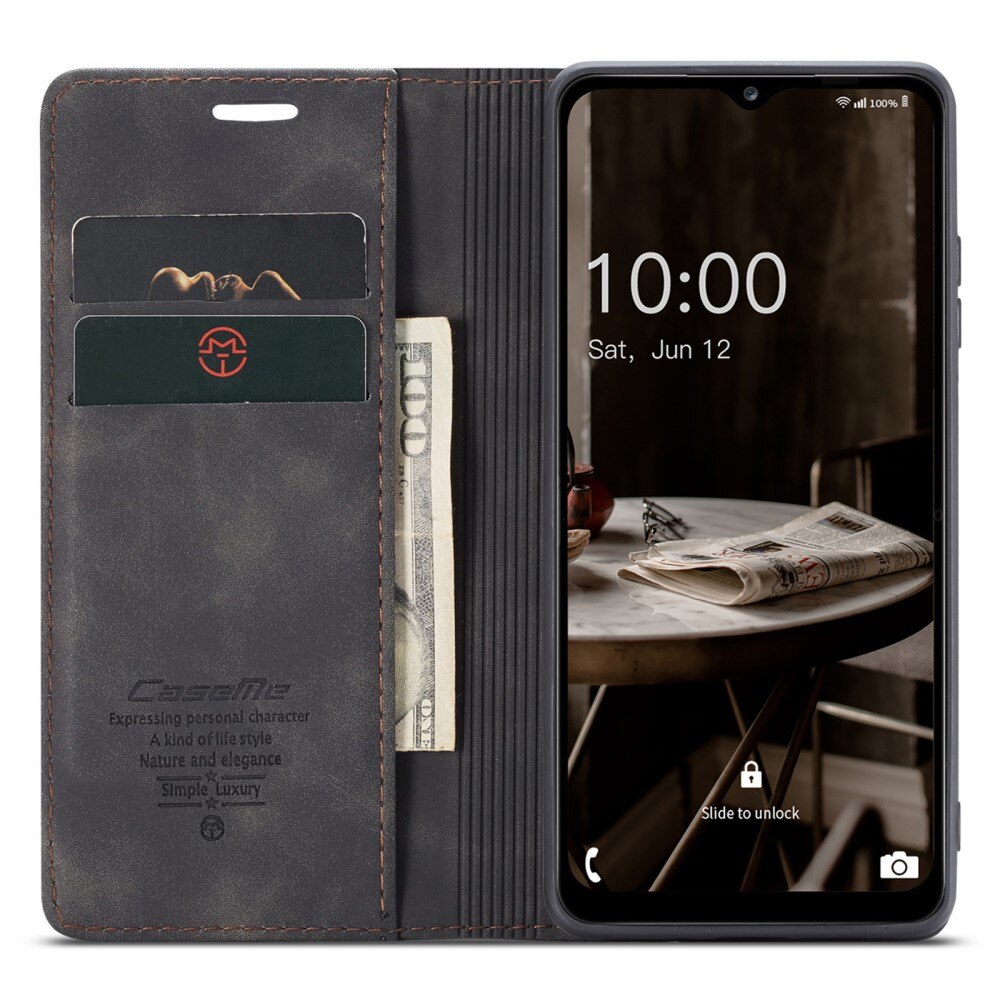 Slim Portemonnaie-Hülle Samsung Galaxy A34 Schwarz