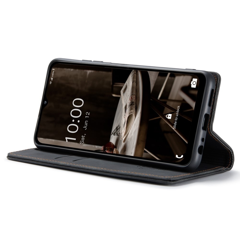 Slim Portemonnaie-Hülle Samsung Galaxy A14 schwarz