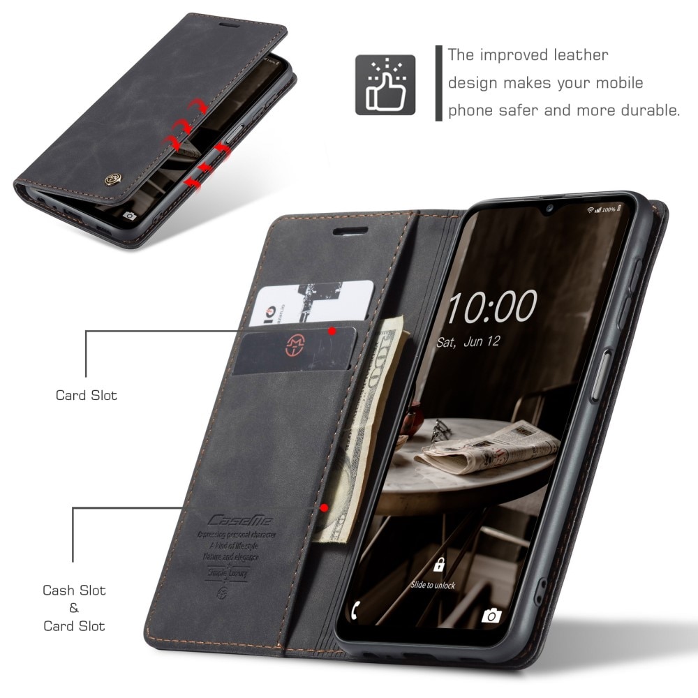Slim Portemonnaie-Hülle Samsung Galaxy A14 schwarz