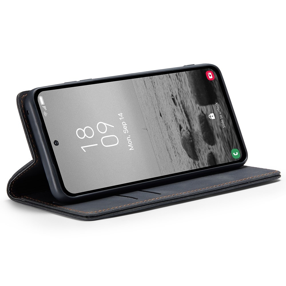 Slim Portemonnaie-Hülle Samsung Galaxy A54 schwarz