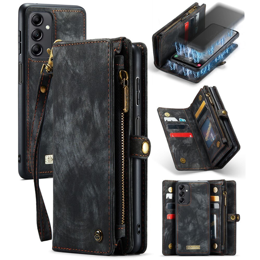 Multi-slot Portemonnaie-Hülle Samsung Galaxy A14 Grau