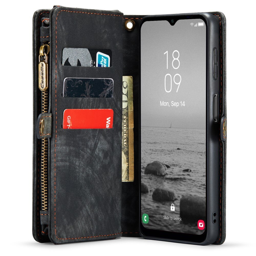 Multi-slot Portemonnaie-Hülle Samsung Galaxy A14 Grau