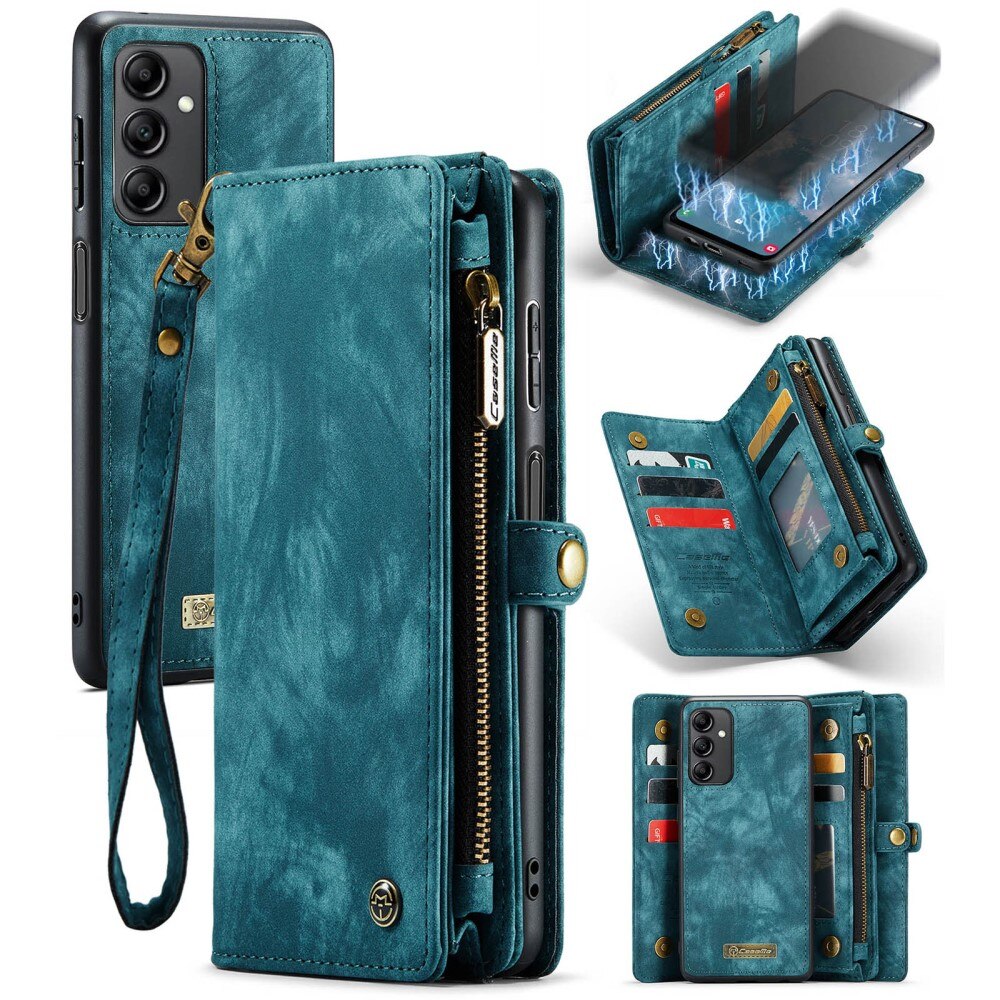 Multi-slot Portemonnaie-Hülle Samsung Galaxy A14 Blau