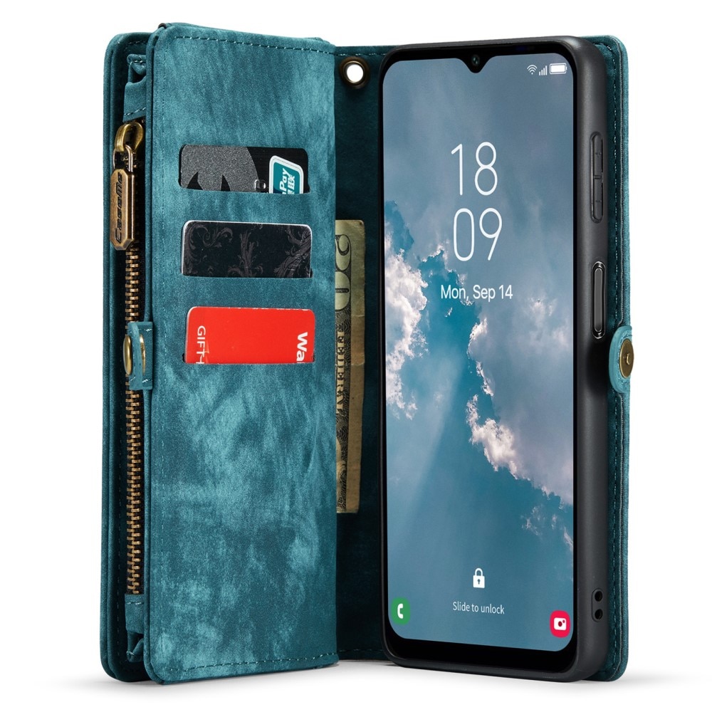 Multi-slot Portemonnaie-Hülle Samsung Galaxy A14 Blau