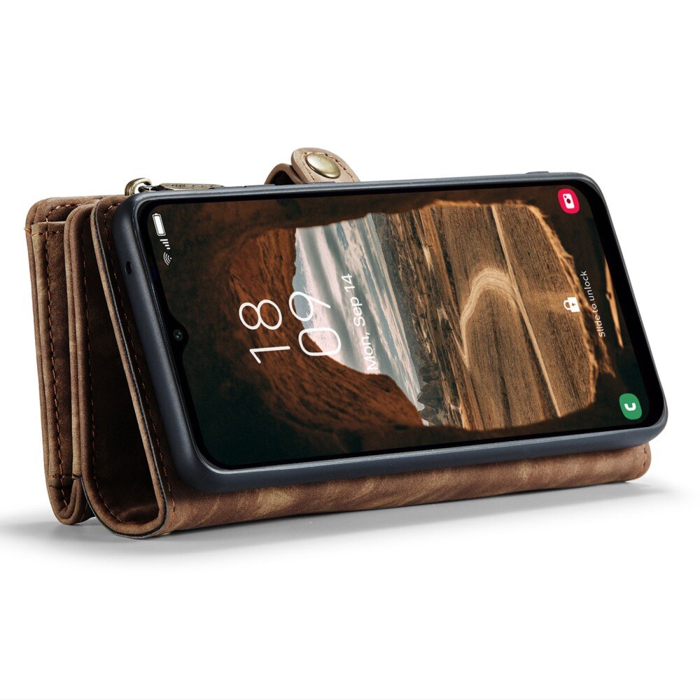 Multi-slot Portemonnaie-Hülle Samsung Galaxy A14 Braun