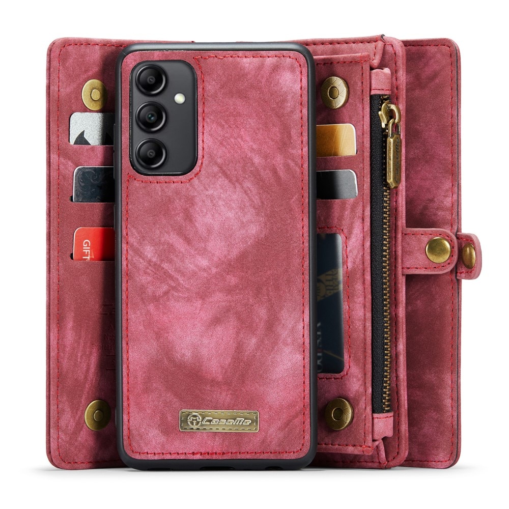 Multi-slot Portemonnaie-Hülle Samsung Galaxy A14 rot