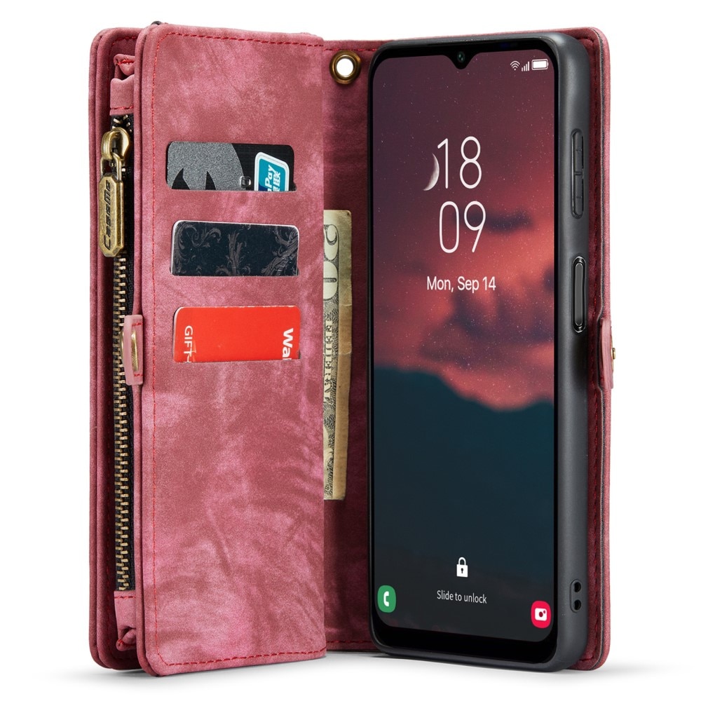 Multi-slot Portemonnaie-Hülle Samsung Galaxy A14 rot