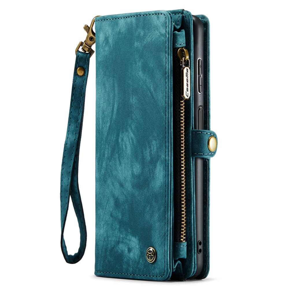Multi-slot Portemonnaie-Hülle Samsung Galaxy A34 Blau
