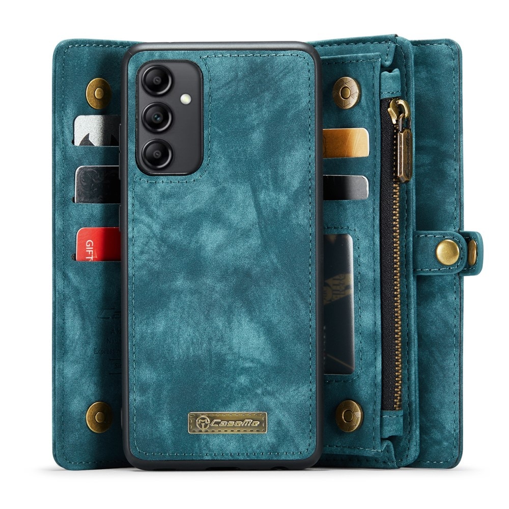 Multi-slot Portemonnaie-Hülle Samsung Galaxy A34 Blau