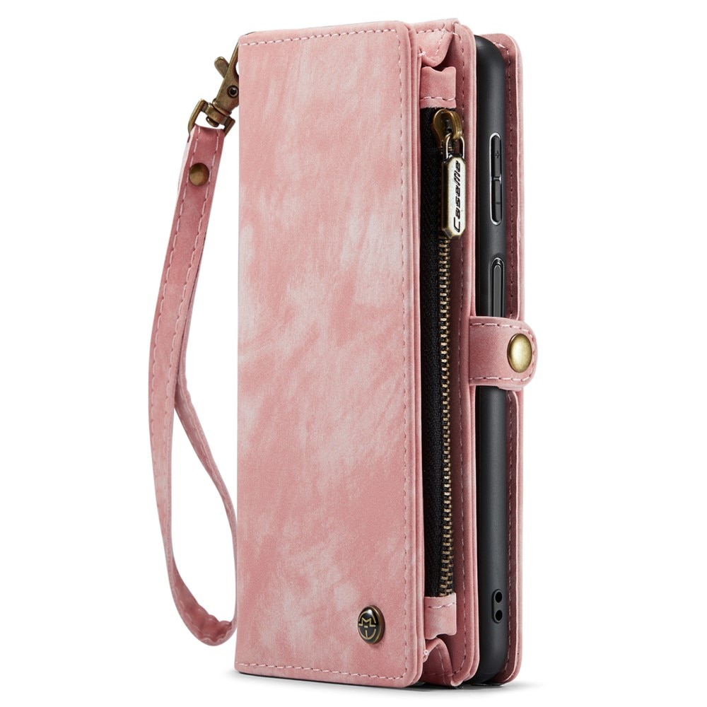 Multi-slot Portemonnaie-Hülle Samsung Galaxy A34 Rosa