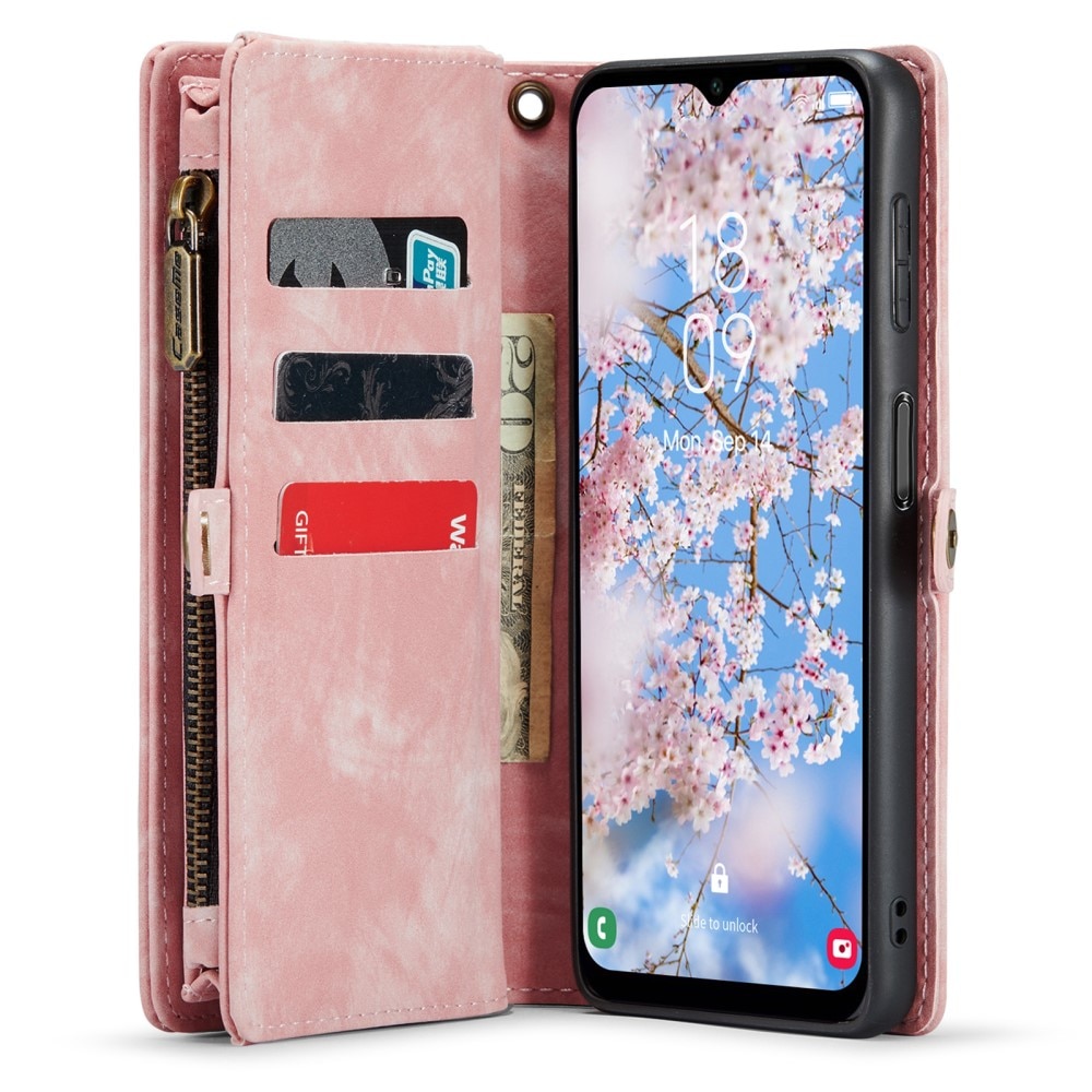 Multi-slot Portemonnaie-Hülle Samsung Galaxy A34 rosa