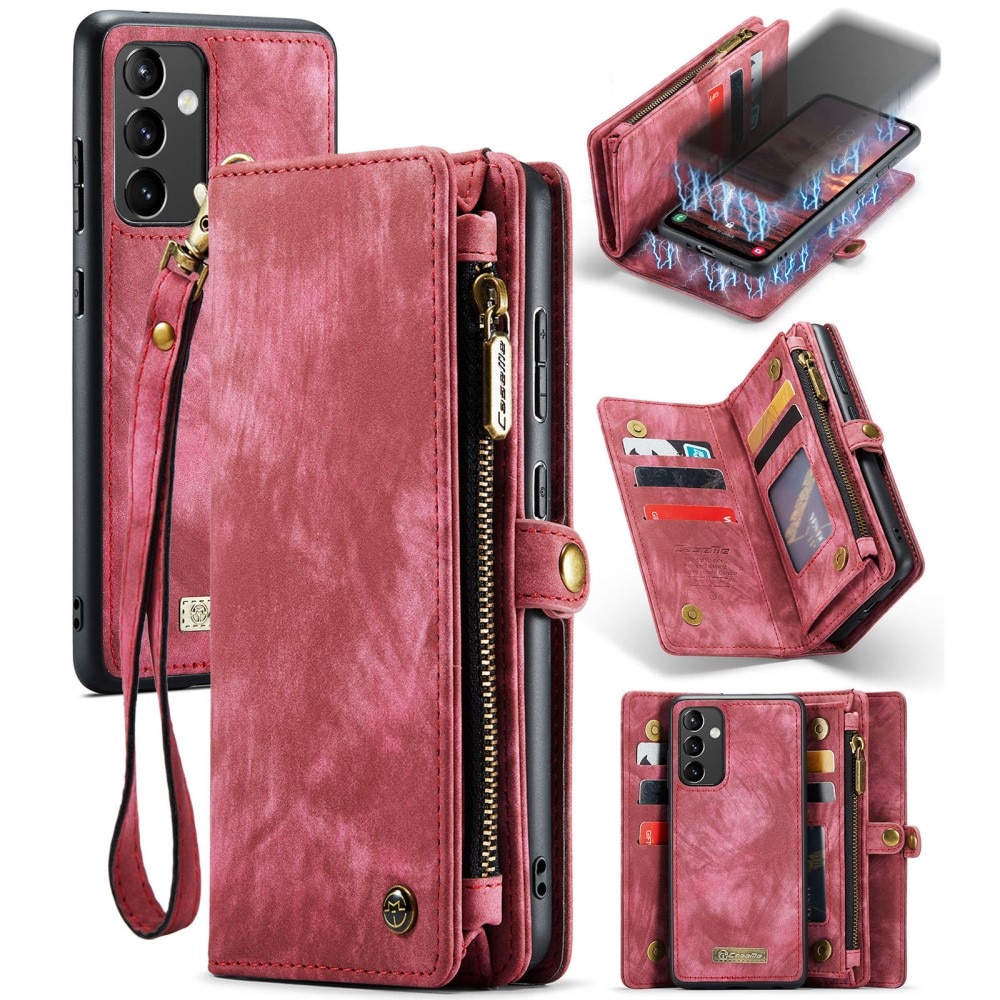 Multi-slot Portemonnaie-Hülle Samsung Galaxy A54 rot