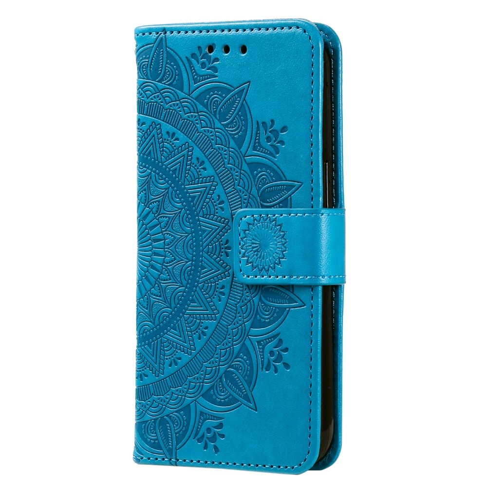Xiaomi Redmi 12C Handytasche Mandala blau