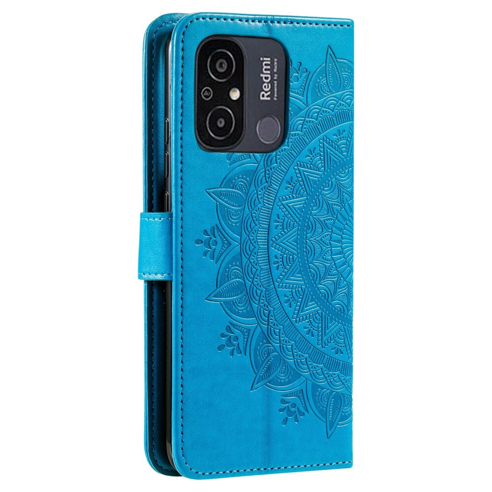 Xiaomi Redmi 12C Handytasche Mandala blau