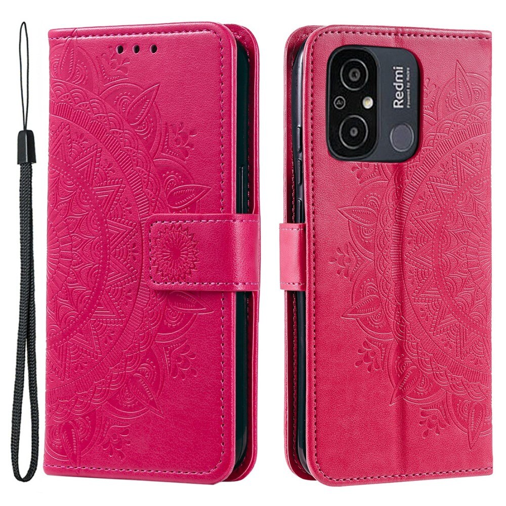 Xiaomi Redmi 12C Handytasche Mandala rosa