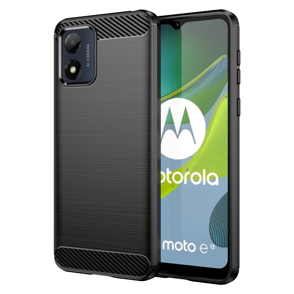 Motorola Moto E13 Hülle TPU Brushed Black