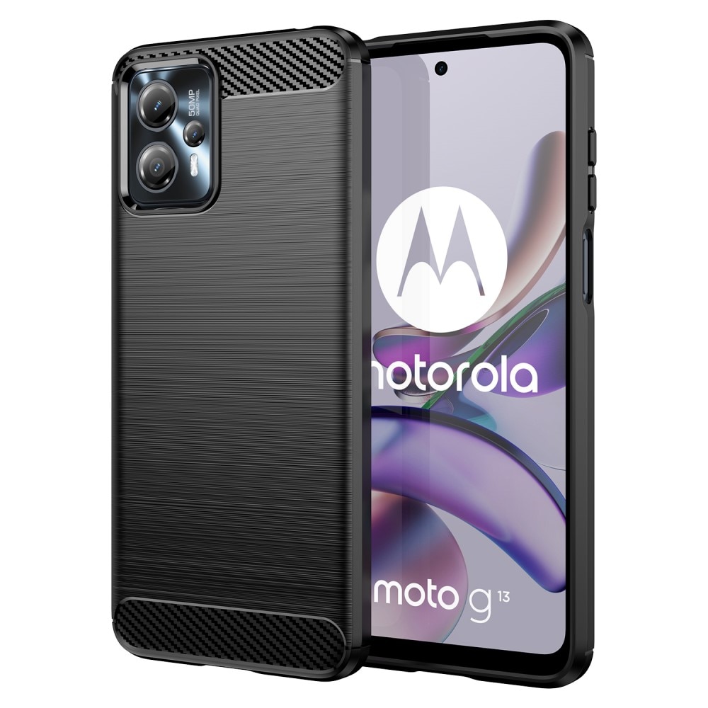 Motorola Moto G23 Hülle TPU Brushed Black