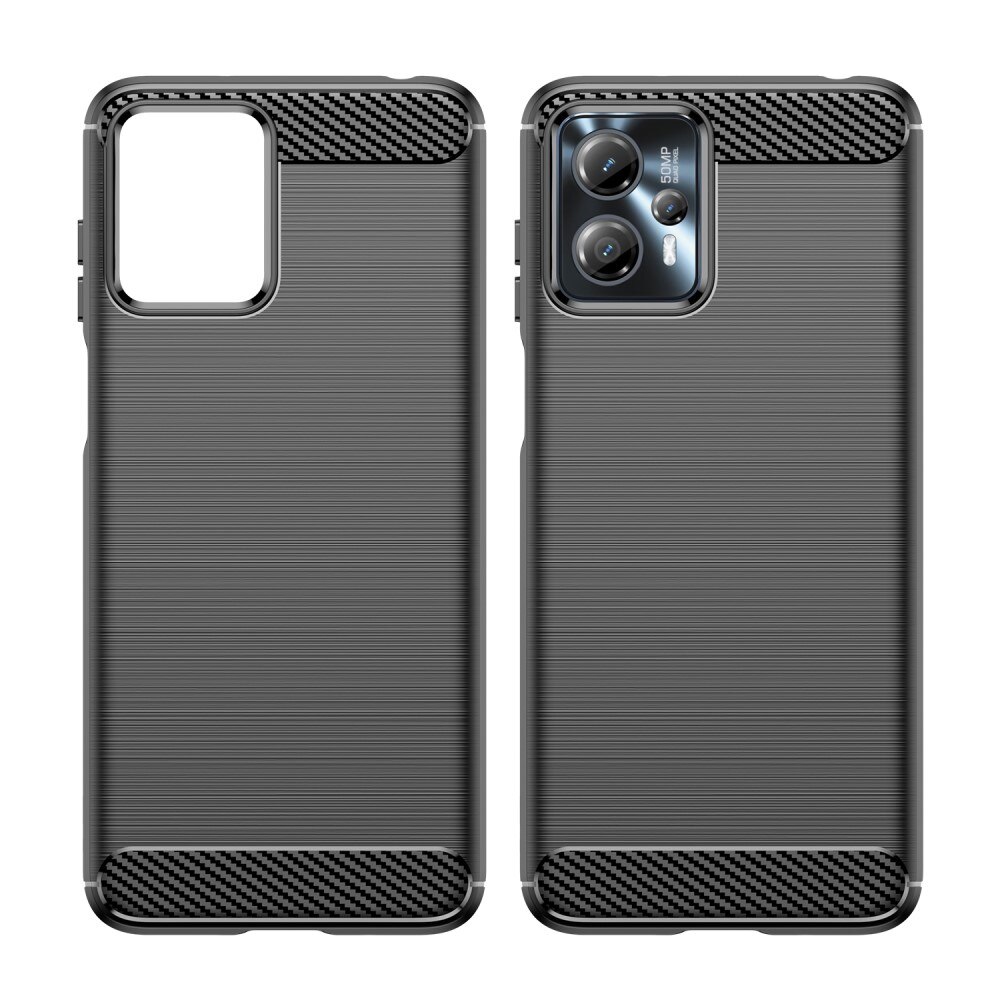 Motorola Moto G23 Hülle TPU Brushed Schwarz