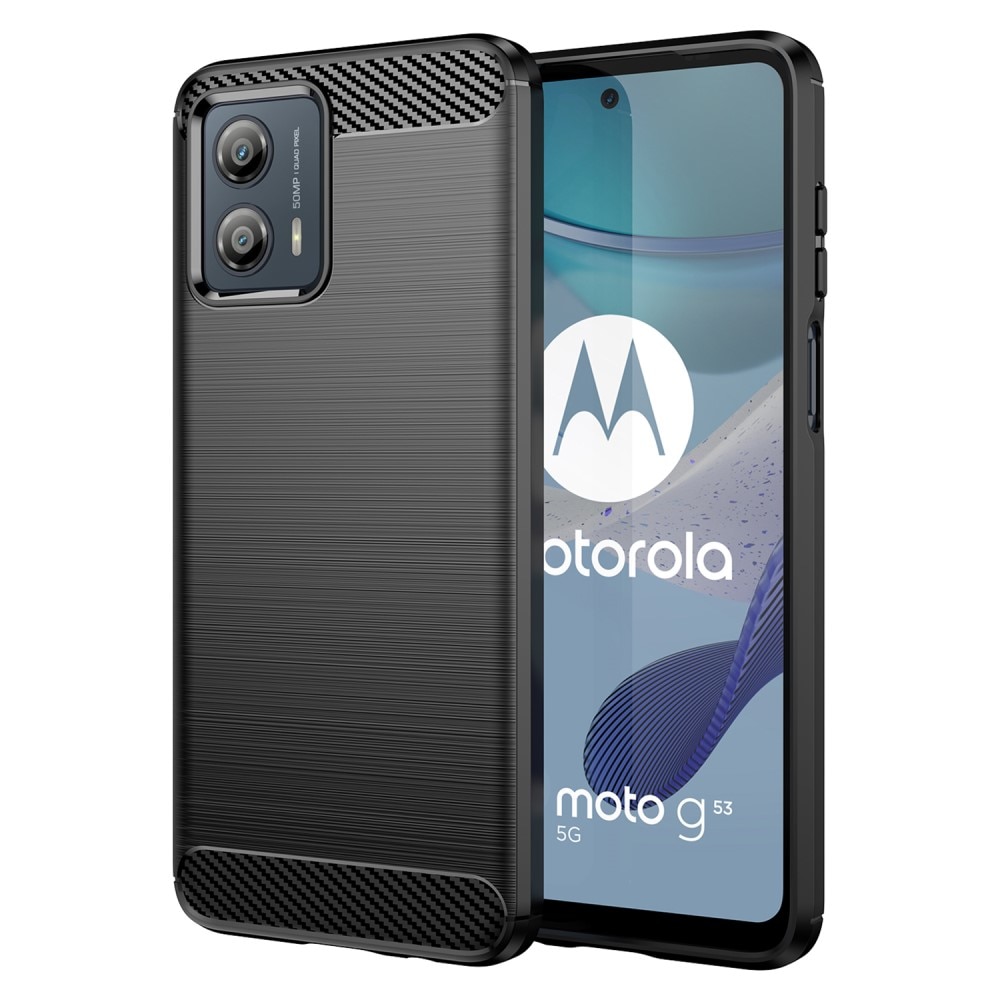 Motorola Moto G53 Hülle TPU Brushed Black