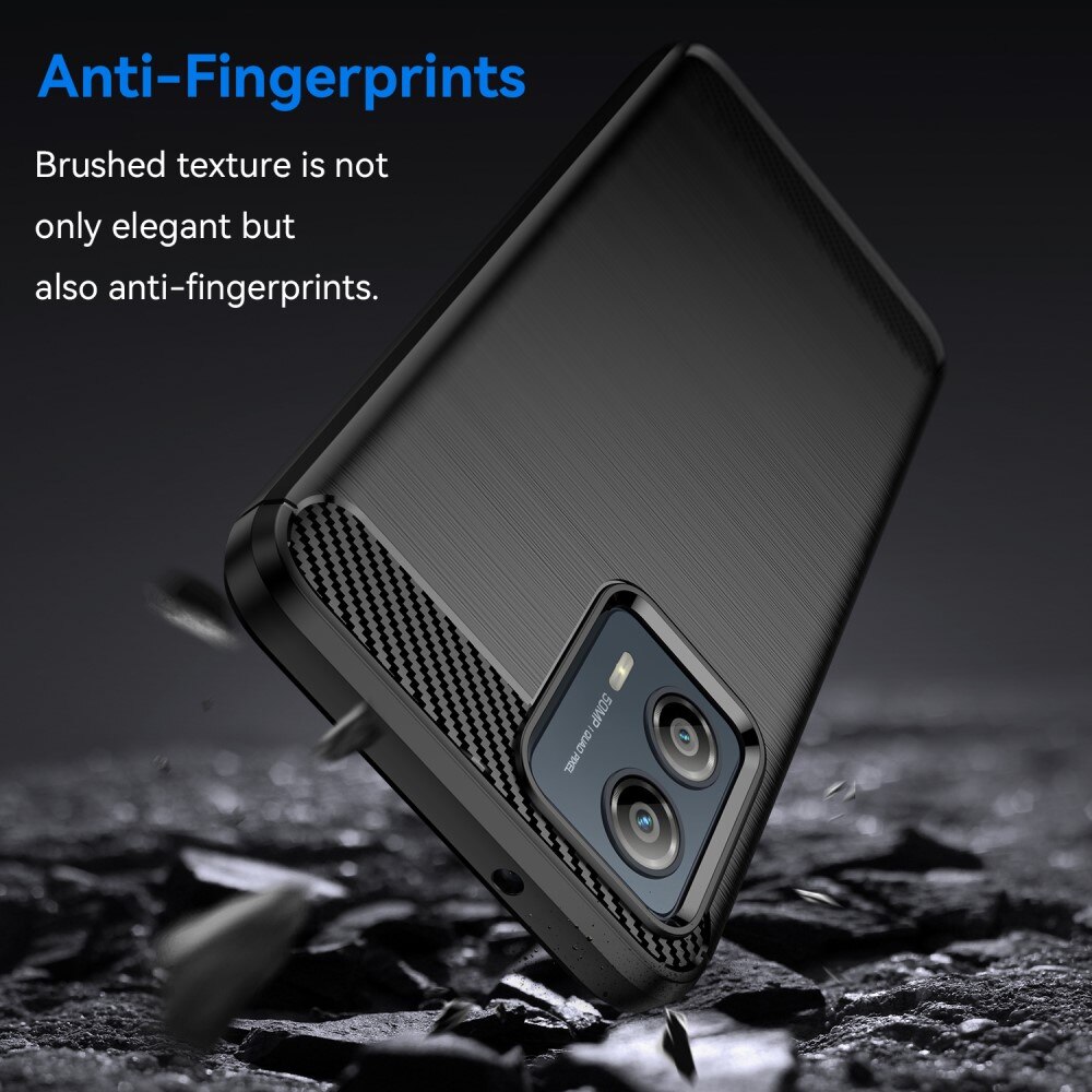 Motorola Moto G53 Hülle TPU Brushed Schwarz