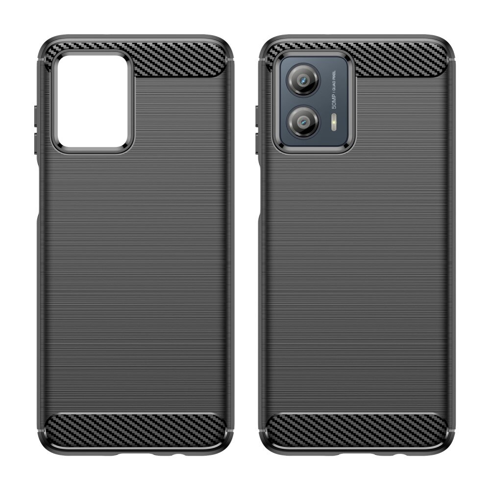 Motorola Moto G53 Hülle TPU Brushed Schwarz
