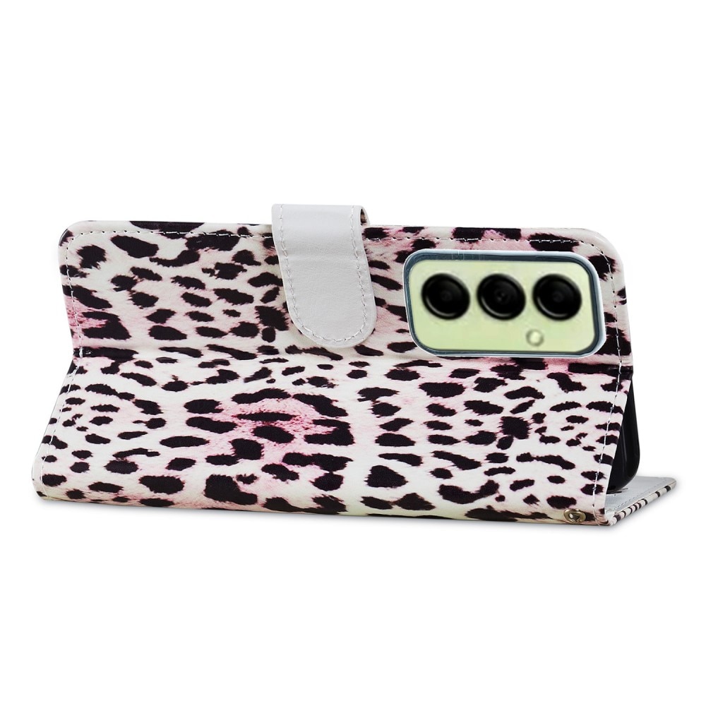 Samsung Galaxy A14 Handytasche pinke Leopard