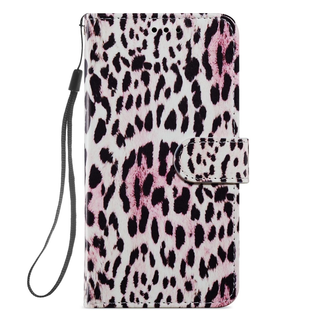 Samsung Galaxy A14 Handytasche pinke Leopard