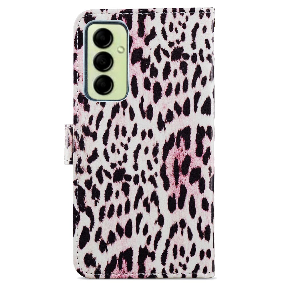 Samsung Galaxy A14 Handytasche pinke Leopard