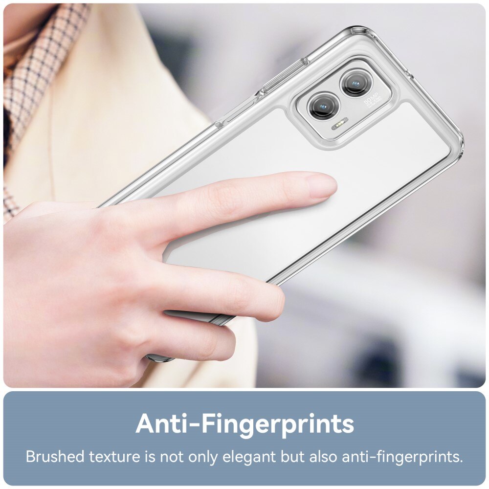 Motorola Moto G73 hybride Handyhülle Crystal Hybrid transparent