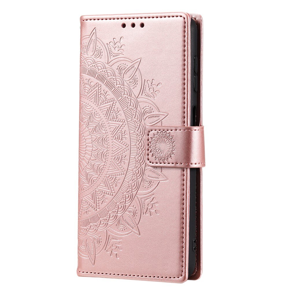 Sony Xperia 1 V Handytasche Mandala roségold