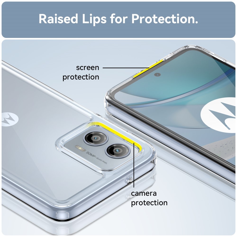 Motorola Moto G53 hybride Handyhülle Crystal Hybrid transparent