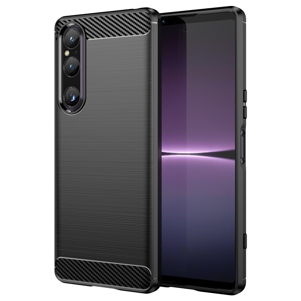 Sony Xperia 1 V Hülle TPU Brushed Black