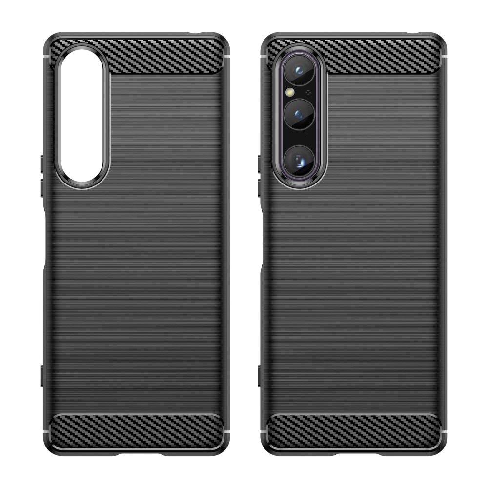 Sony Xperia 1 V Hülle TPU Brushed Black