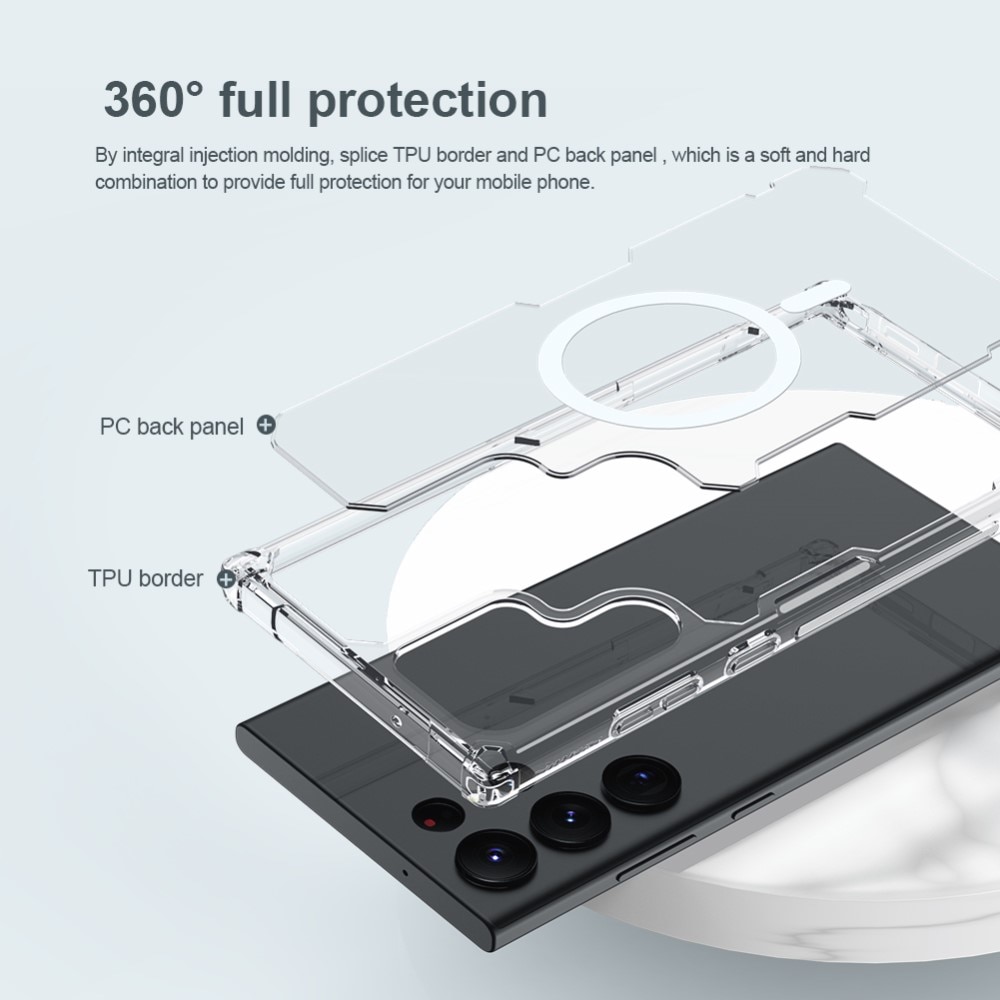 Nature Pro Hülle MagSafe Samsung Galaxy S23 Ultra durchsichtig