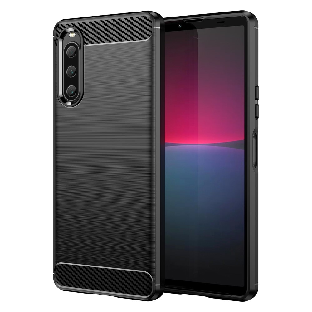 Sony Xperia 10 V Hülle TPU Brushed Black