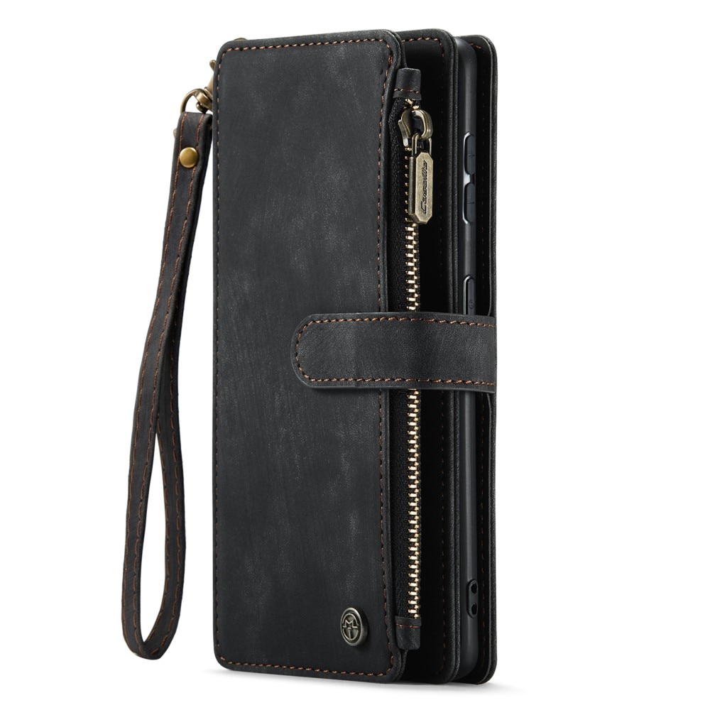 Zipper Portemonnaie-Hülle Samsung Galaxy S23 schwarz
