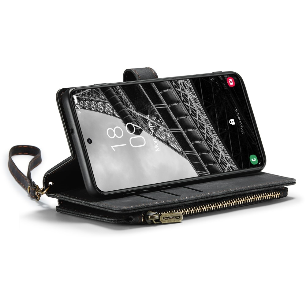 Zipper Portemonnaie-Hülle Samsung Galaxy S23 schwarz