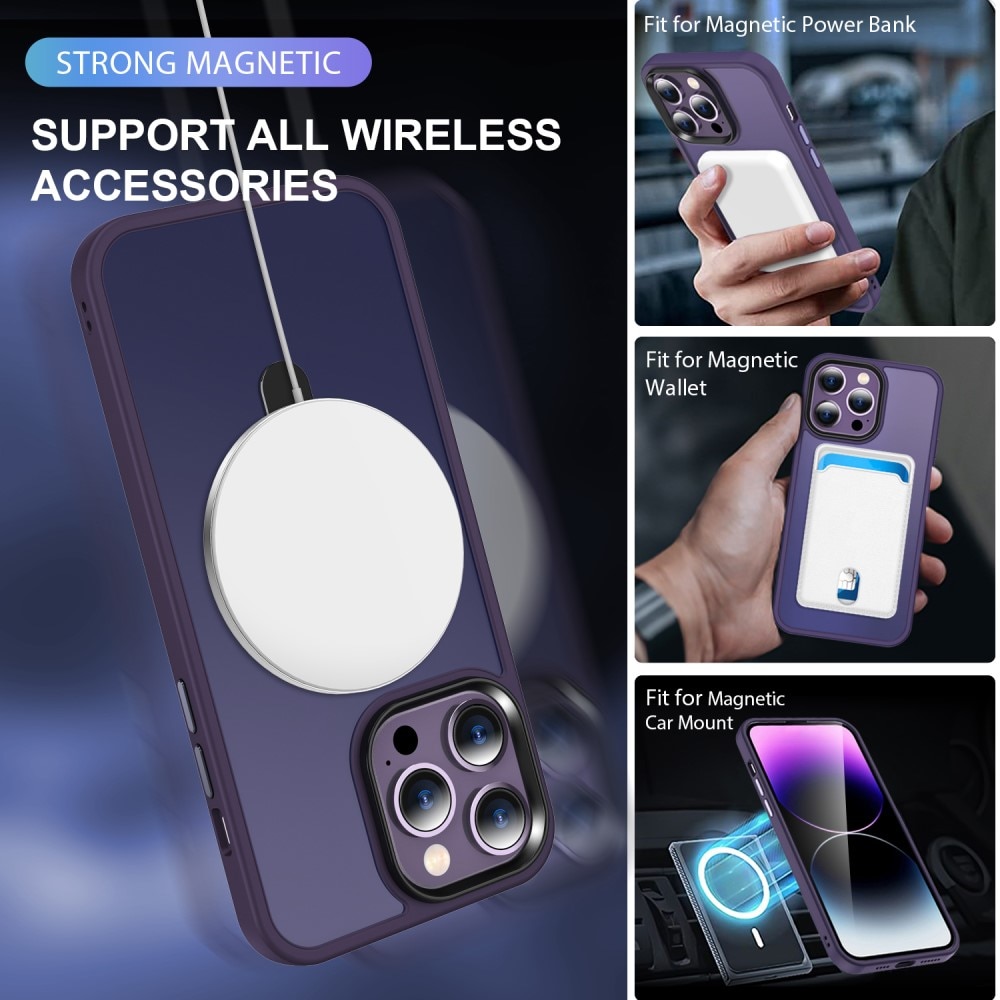 iPhone 13 Pro Hybrid-Hülle MagSafe Ring Lila