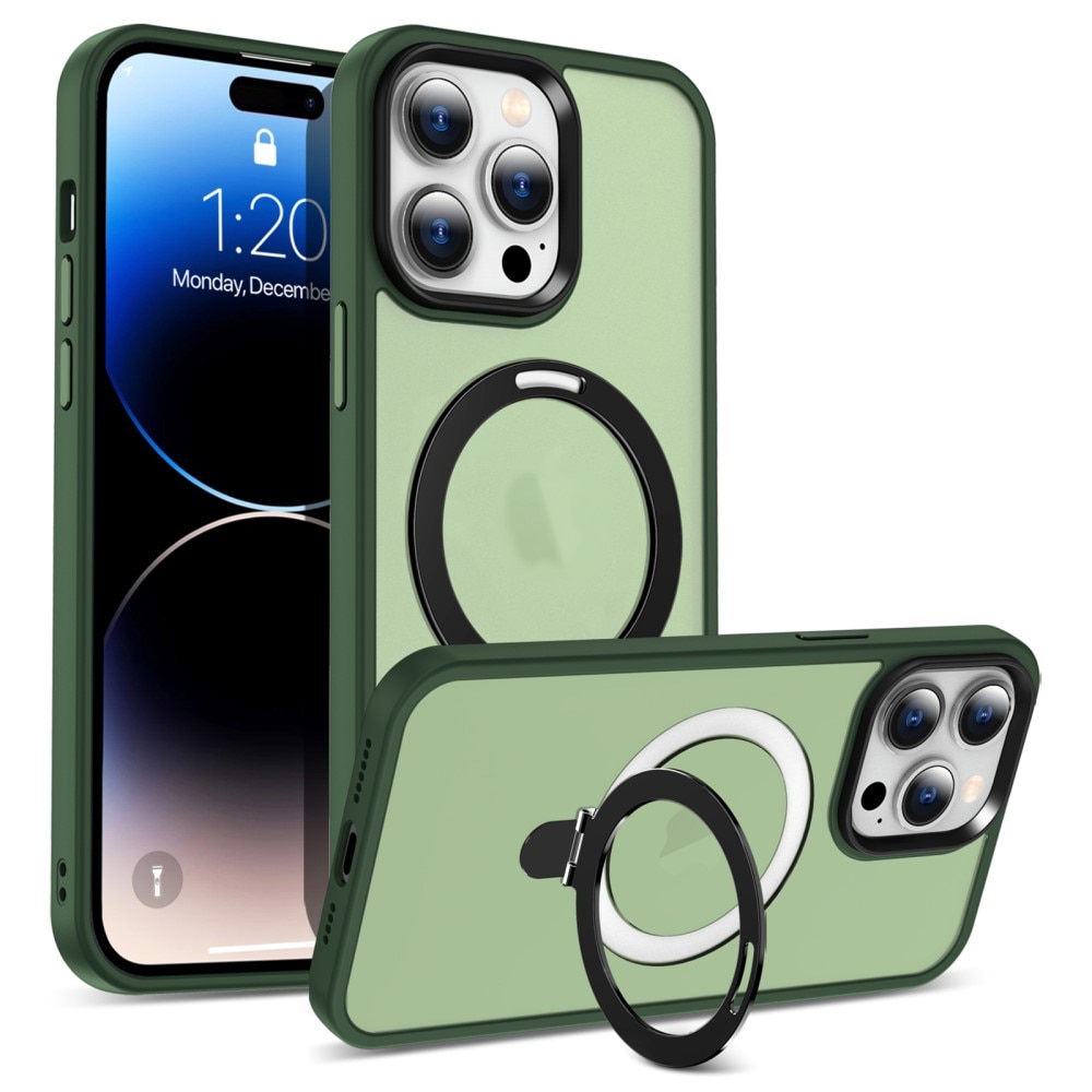iPhone 14 Pro Max Hybrid-Hülle MagSafe Ring grün